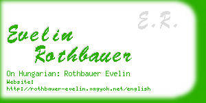 evelin rothbauer business card